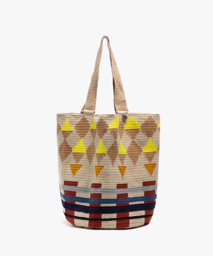 Bolso Tote -  SWAN - BEIGE  & AMARILLO
