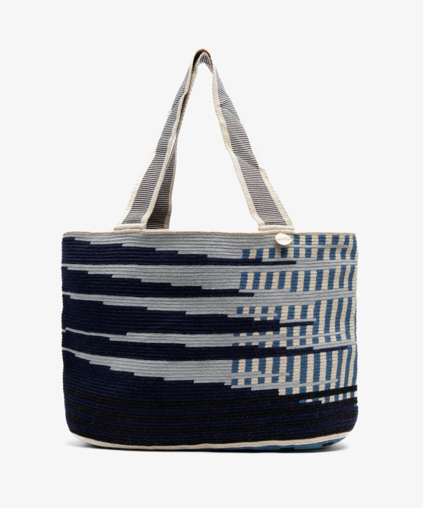 Bolso Shopping L - MARINO Y AZUL CLARO