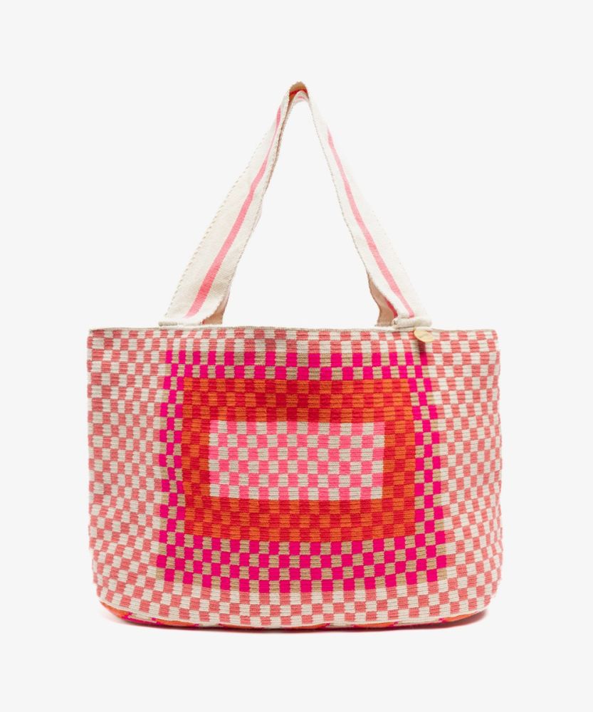 Bolso Shopping L - PELICAN - ROJO Y ROSA