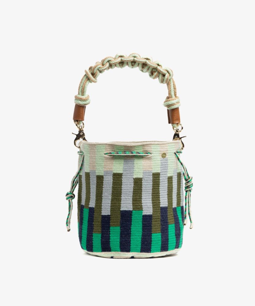 BOLSO MITRA CON ASA DE MACRAMÉ - 