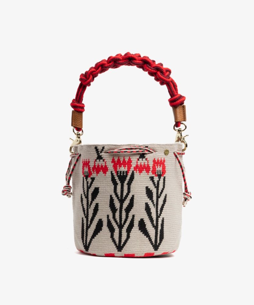BOLSO MITRA CON ASA DE MACRAMÉ - 