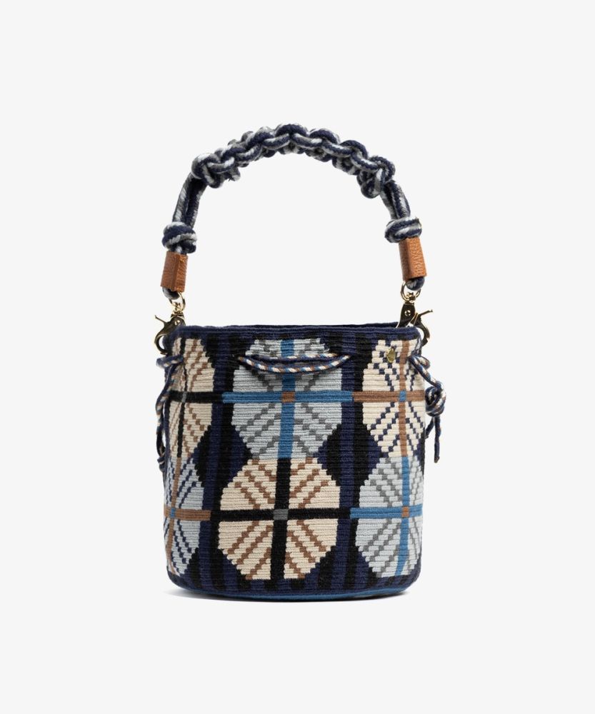 BOLSO MITRA CON ASA DE MACRAMÉ - 