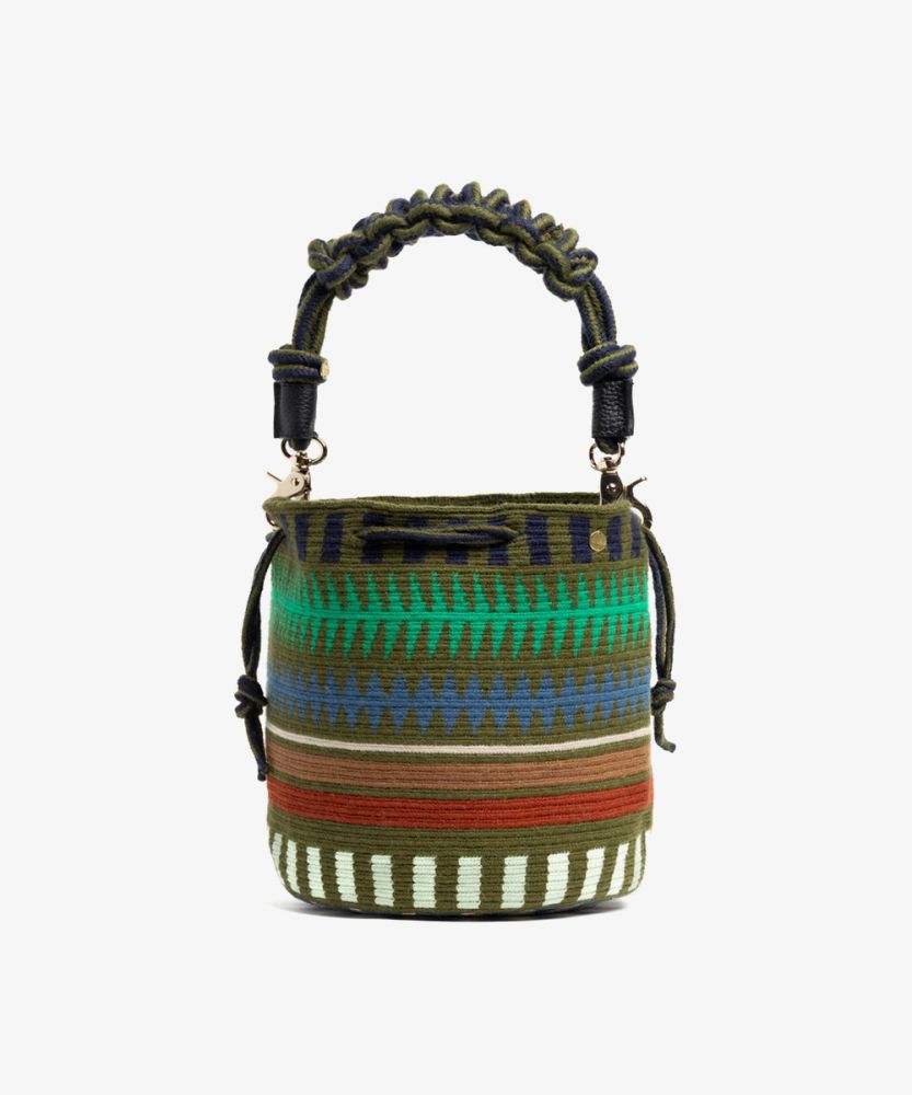 BOLSO MITRA CON ASA DE MACRAMÉ - 