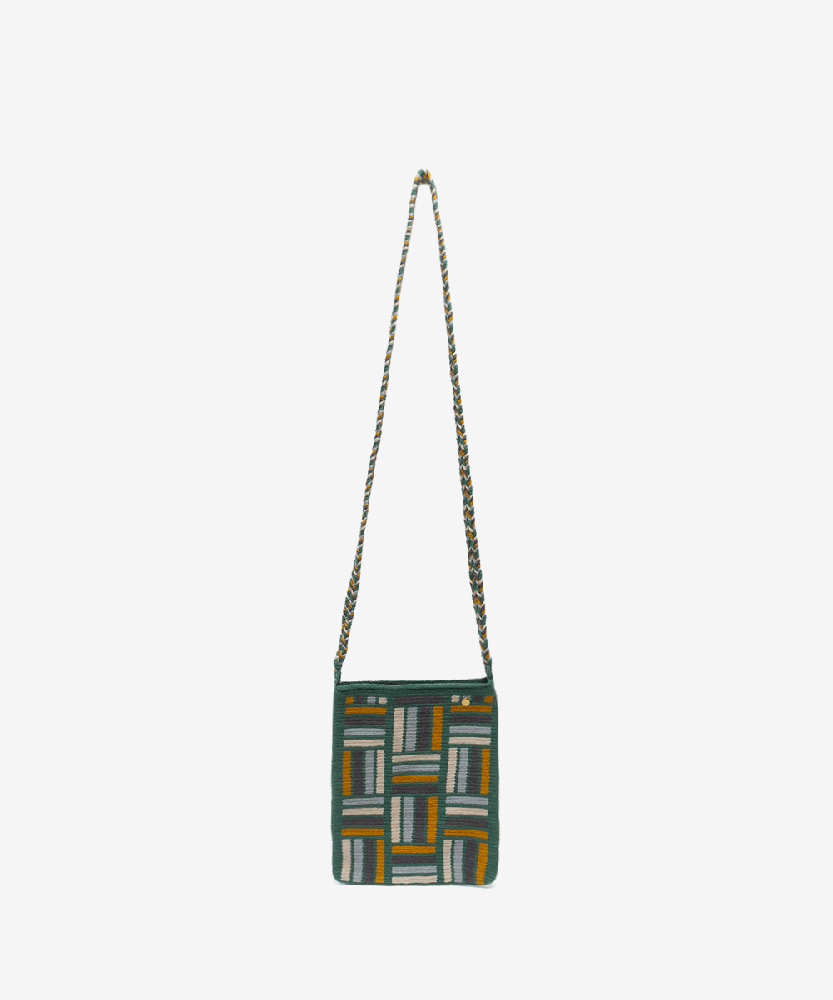 BOLSO OPERA - CAMILA - MOSTAZA Y VERDE ESMERALDA