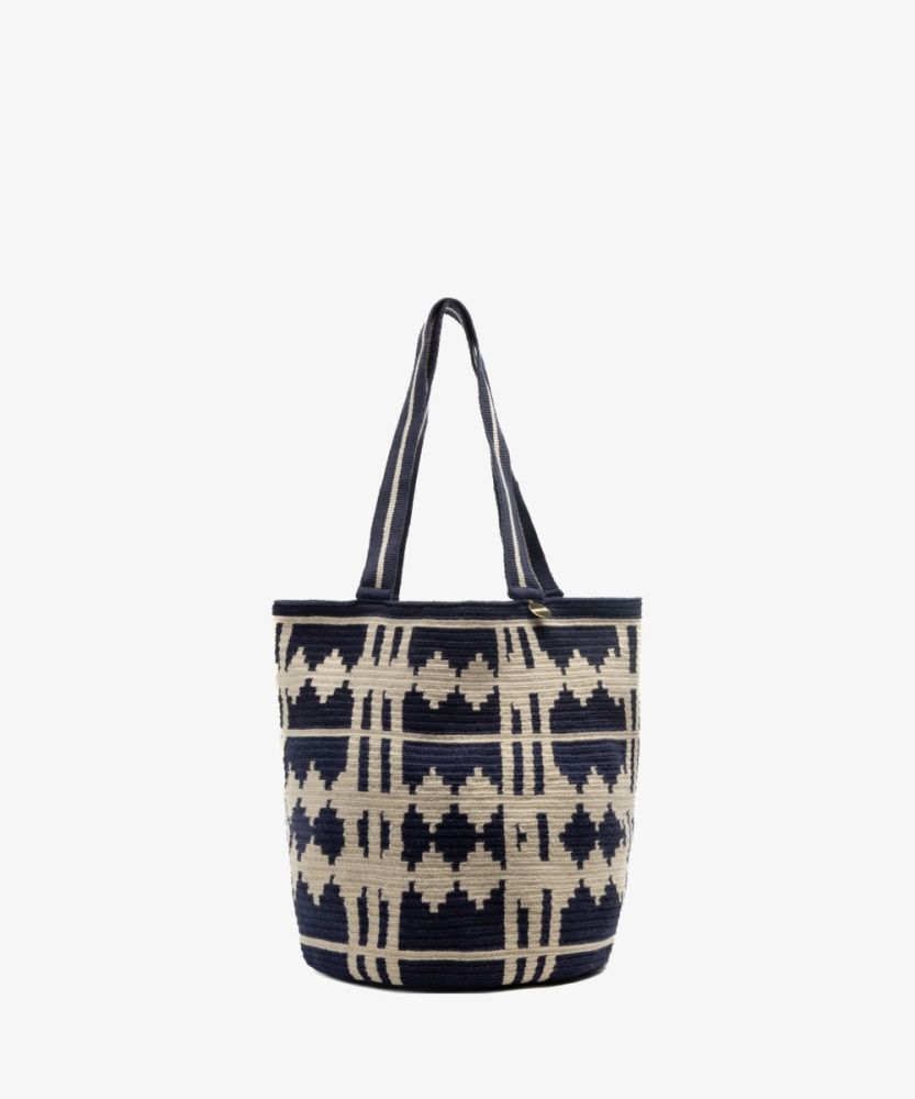 CALA BAG - AQUARIUS - BEIGE & NAVY