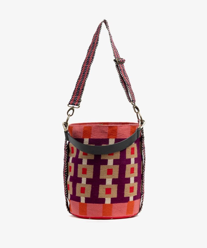BOLSO SOFIA - HERCULES - GRANATE Y TOSTADO
