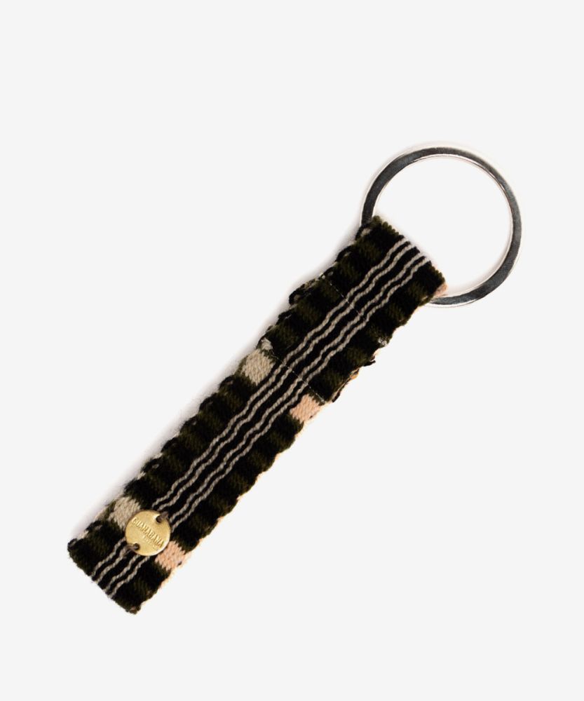 KEYRING S- GREEN & BLACK