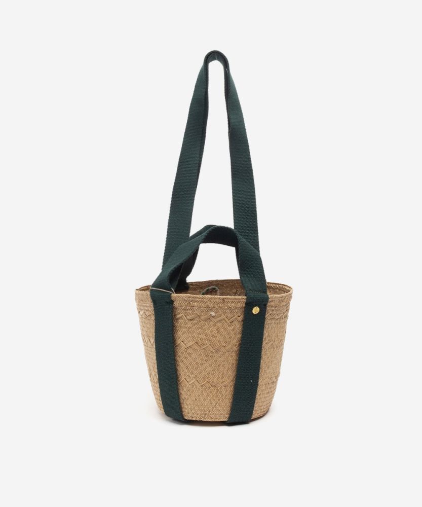 BASKET FORMENTERA 2 HANDLE TOASt with green
