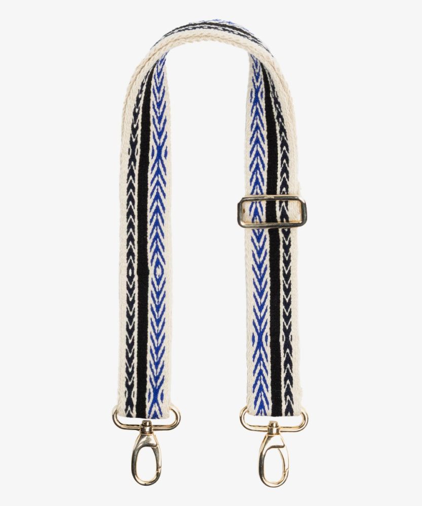 Adjustable strap- BEIGE & BLUE