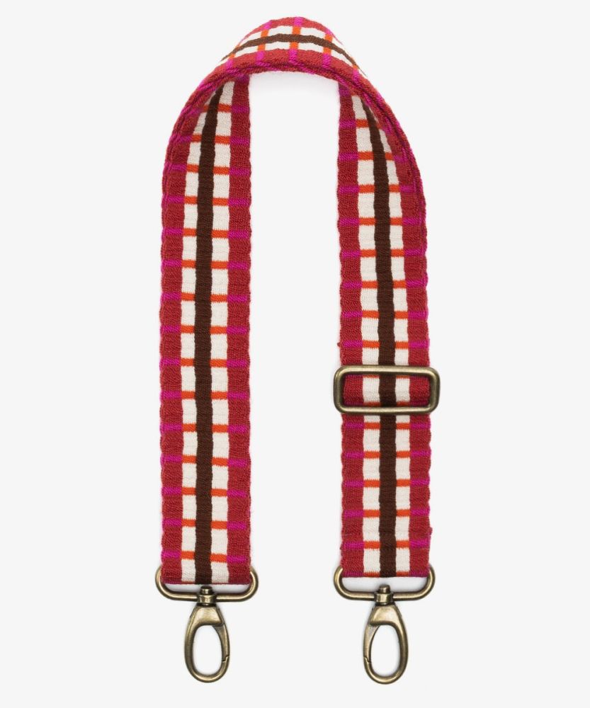 Adjustable strap- FUCHSIA & BEIGE