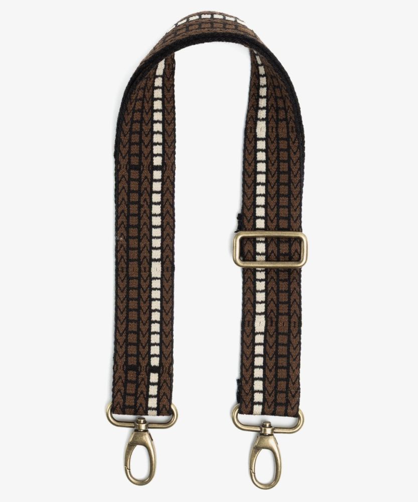 Adjustable strap- BROWN & BLACK