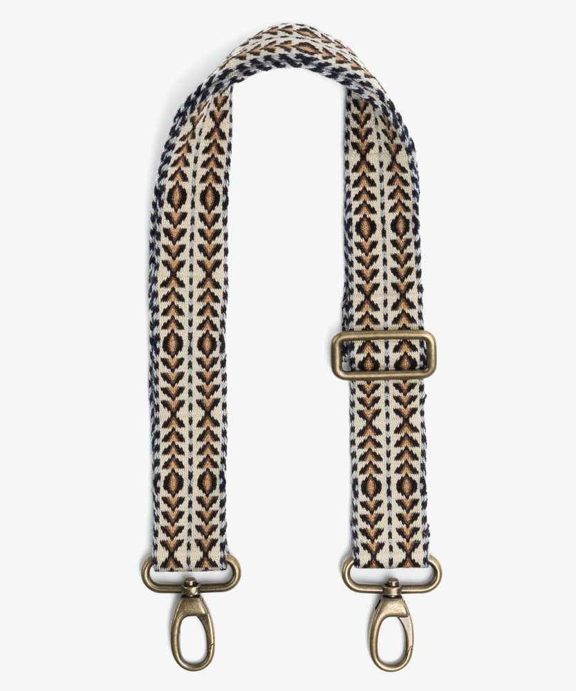 Adjustable strap- BEIGE & BLUE