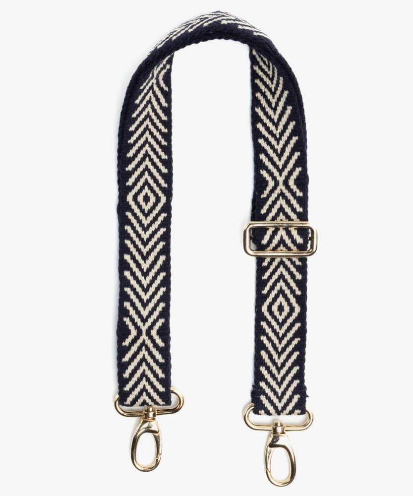 Adjustable strap- NAVY & BEIGE