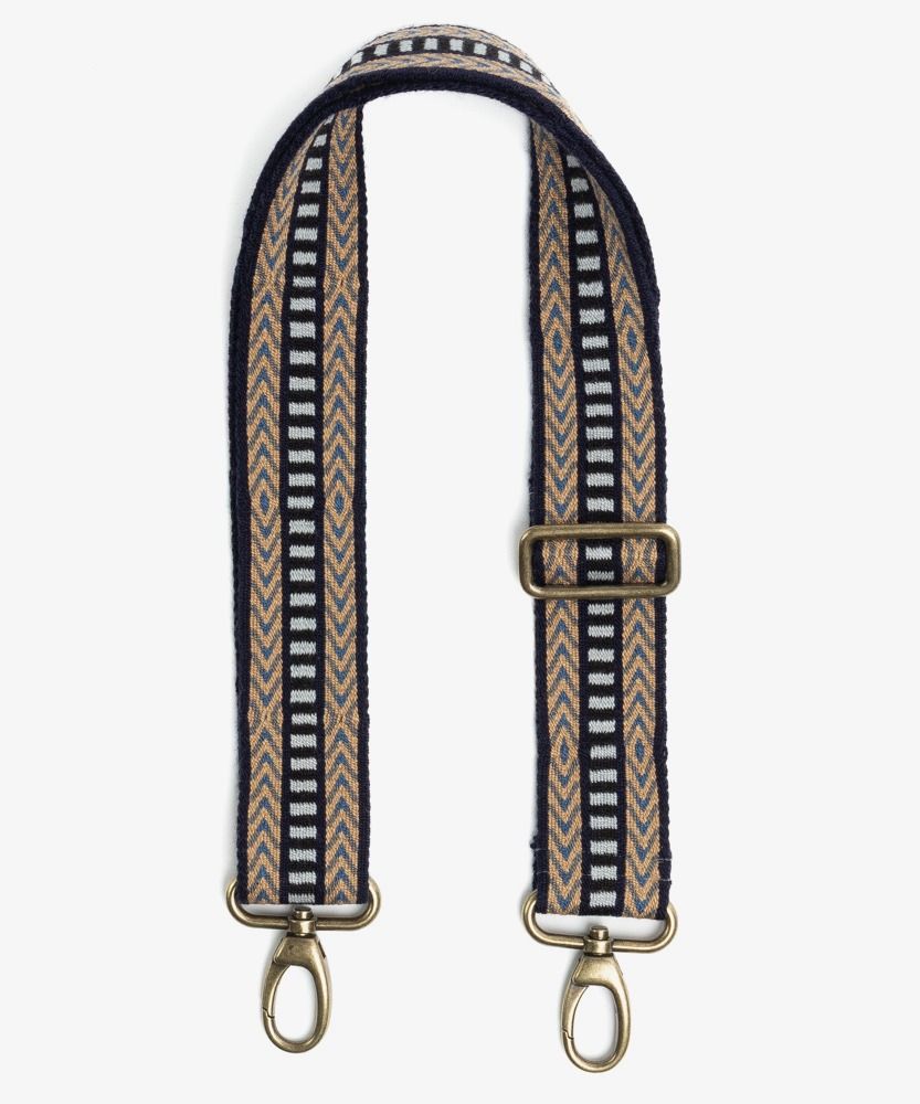 Adjustable strap- NAVY AND TOAST