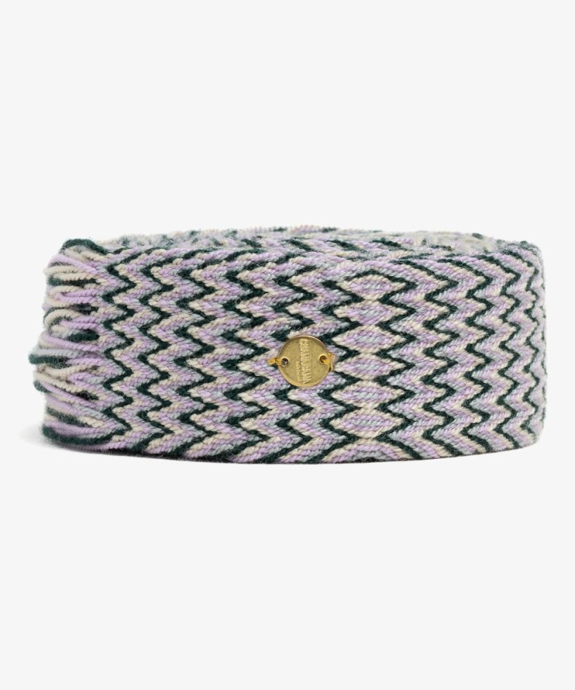 Belt with fringes COTON - PURPLE