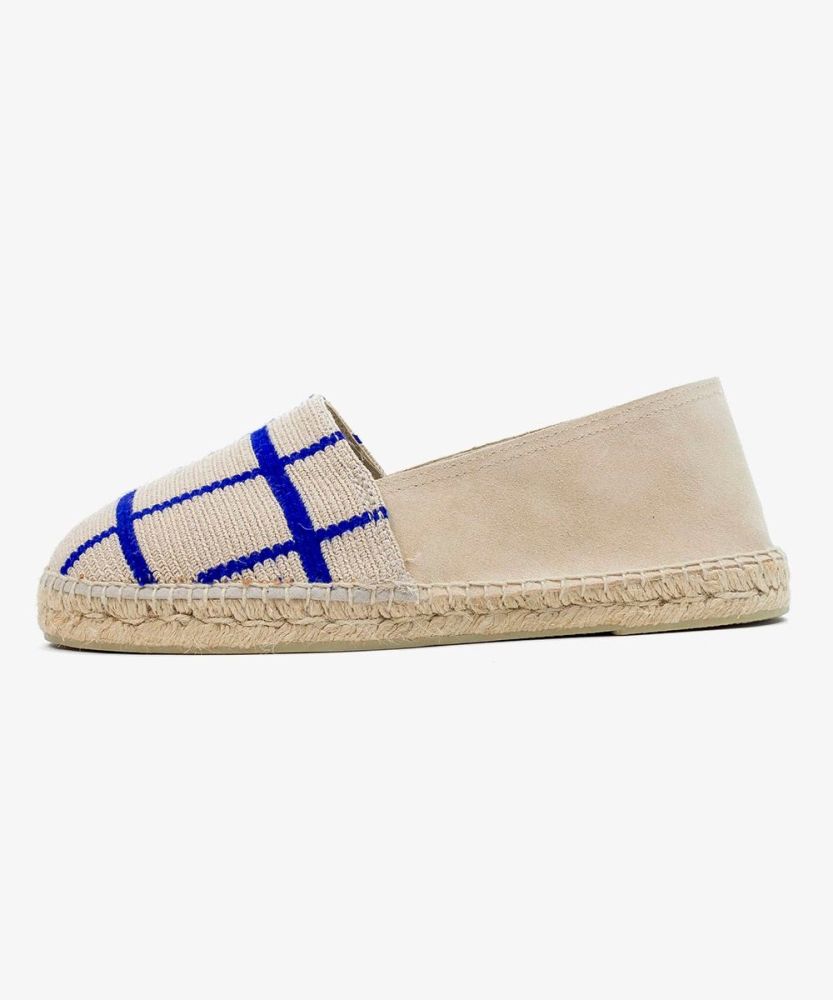 ALPARGATA DE HOMBRE - SQUARE - BEIGE & AZUL