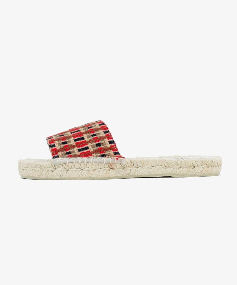 ALPARGATA MULE - JASPER - ROJO & TOSTADO