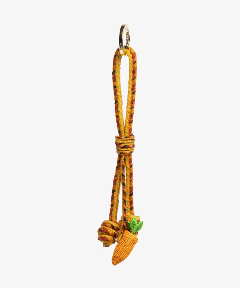 IRACA CHARM CORD WITH KEYRING - CARROT