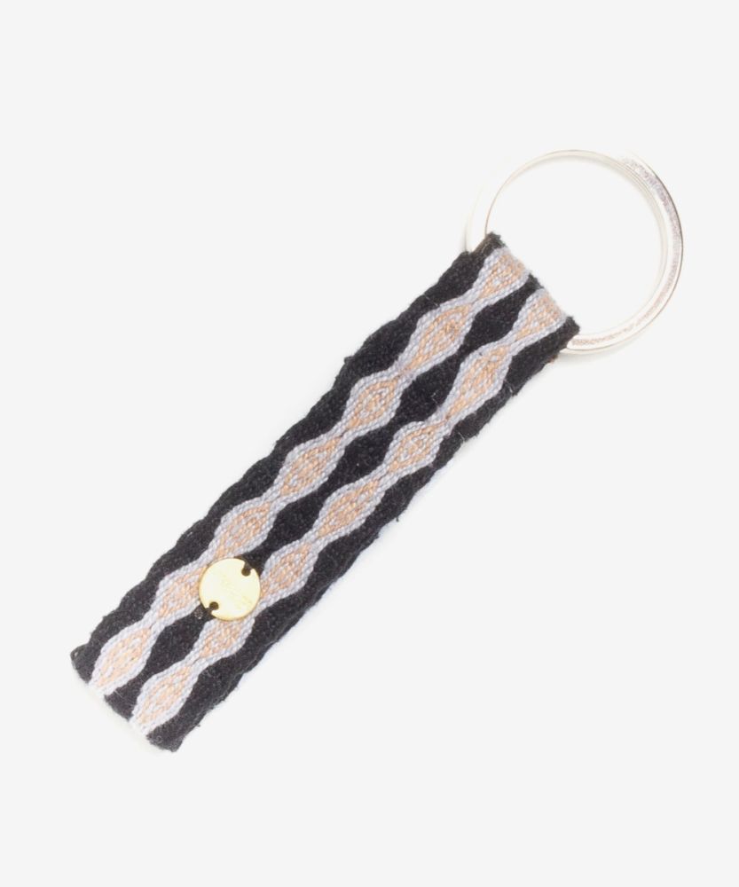 KEYRING S - NEGRO Y GRIS