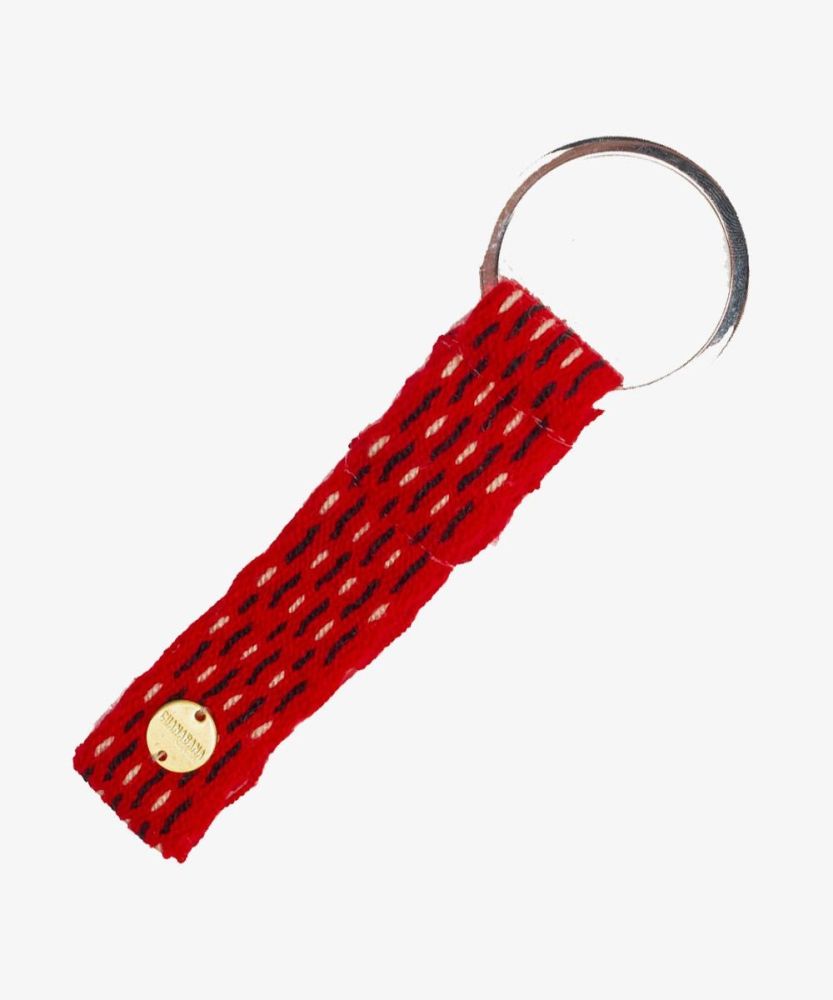 KEYRING S - ROJO Y NEGRO