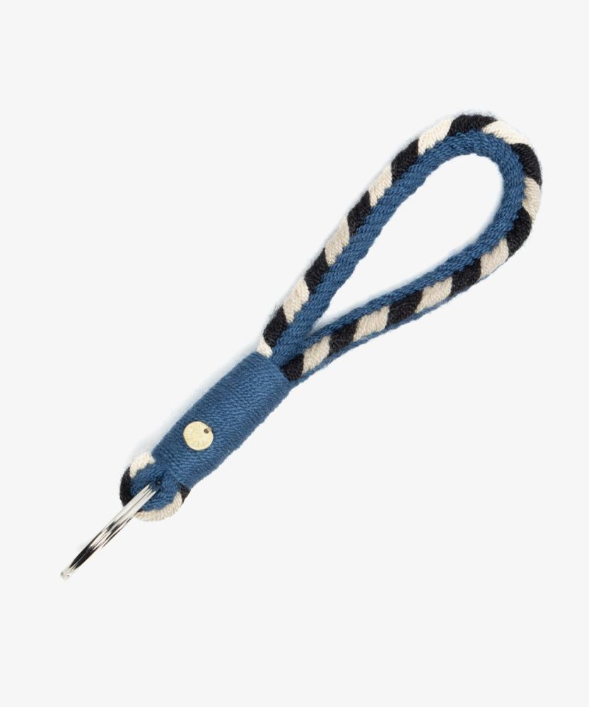 SOFIA Keyring- DENIM BLUE & BLACK
