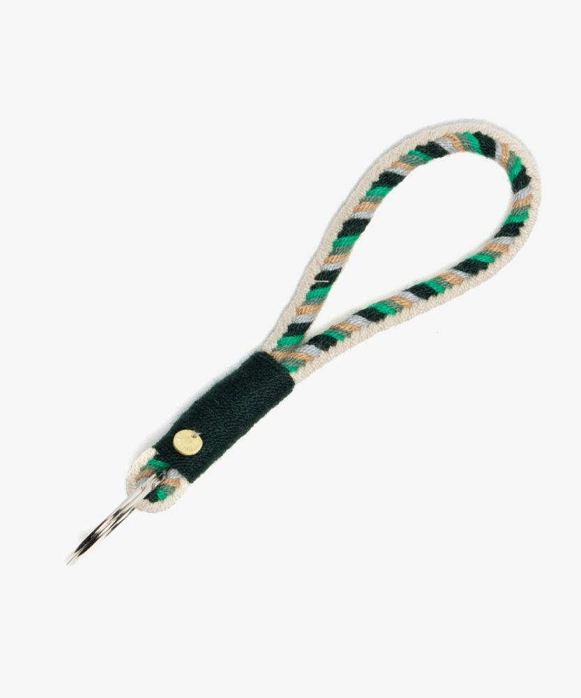 SOFIA Keyring - BEIGE & GREEN