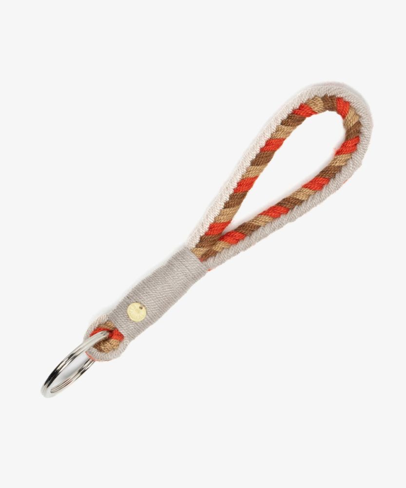 SOFIA Keyring- ORANGE & TOAST