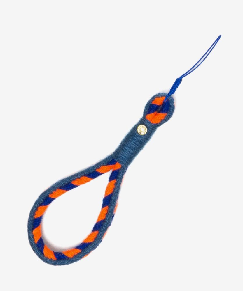 CORDÓN CUELGA MÓVIL SOFÍA - AZULON Y NARANJA