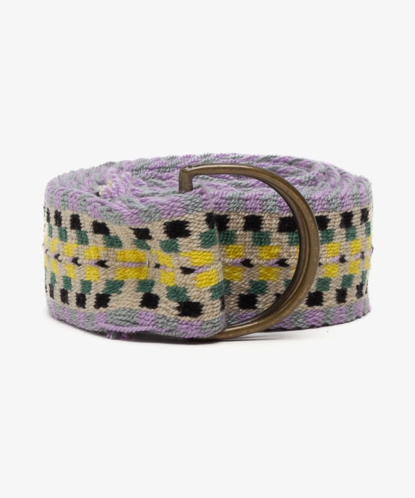 Buckle belt - YELLOW AND LAVENDER