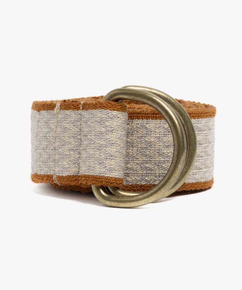 Cinturon hebilla- BEIGE Y AZUL CLARO