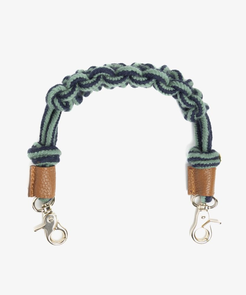Cord shoulder strap - MACRAME-COLOR CUERO