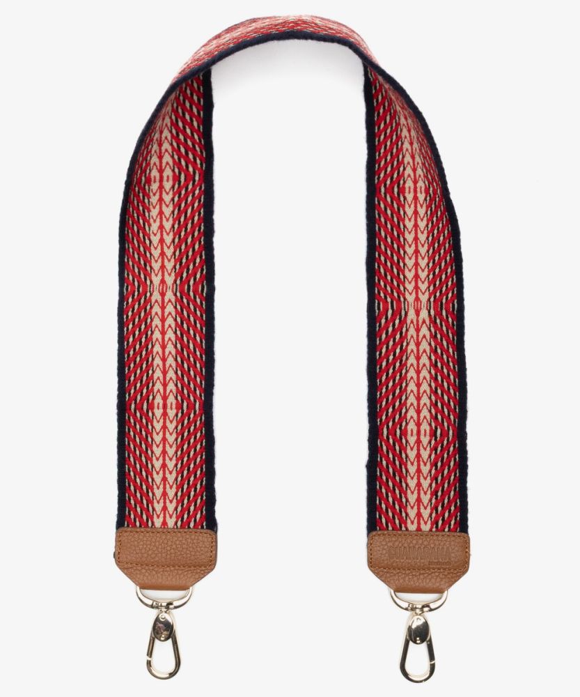 Bag strap - GREEK - NAVY & RED