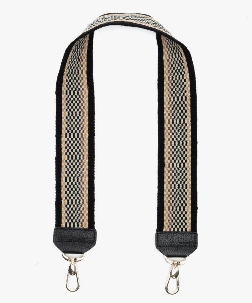 Bag strap - CHULA - BLACK & TOAST