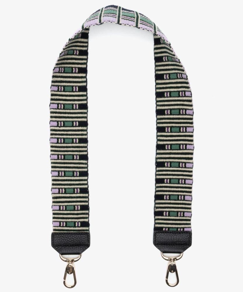 Bag strap - GREEN & LILAC