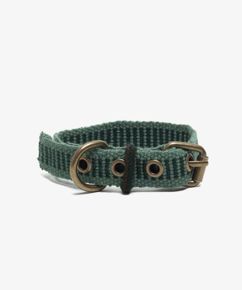 COLLAR DE PERRO TOY - VERDE Y VERDE OSCURO
