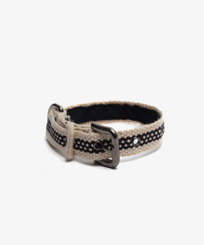 DOG COLLAR - S BLACK & WHITE