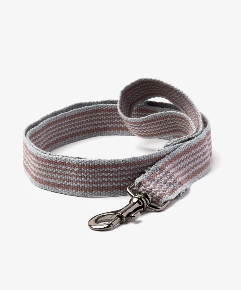 CORREA PARA PERRO MEDIANO - GRIS & MARRÓN