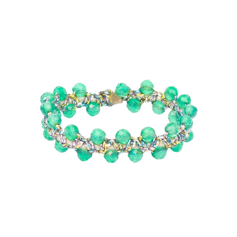 POLUX ring - Green agate