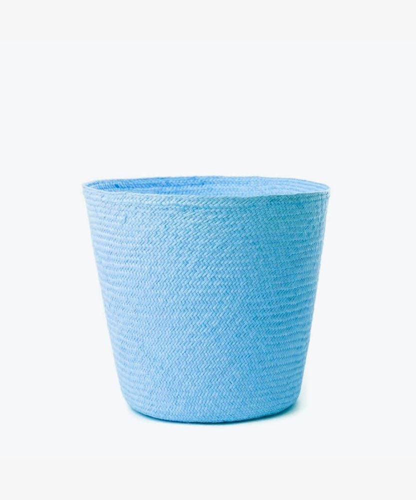 TRASH BIN / FLOWER POT M - PLAIN SKY BLUE