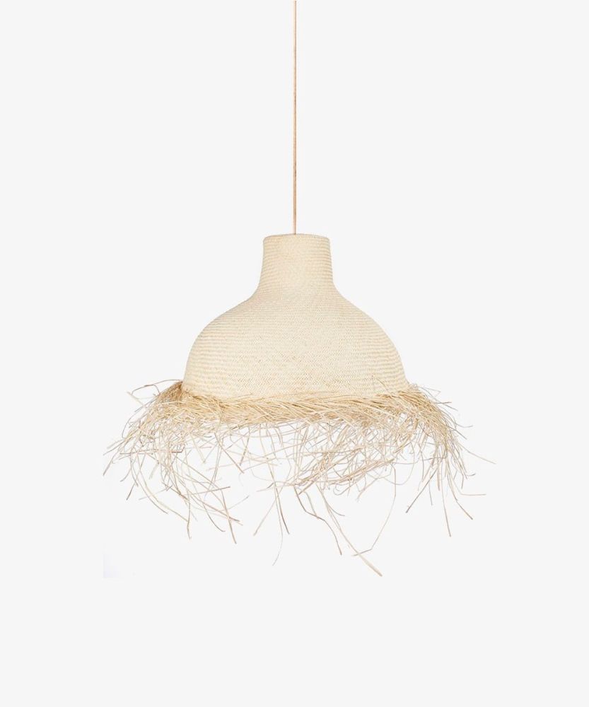 ALEJANDRA Lampshade with fringes - Beige