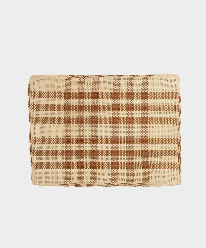 INDIVIDUAL RECTANGULAR -  1 UNIDAD - BEIGE Y MARRÓN