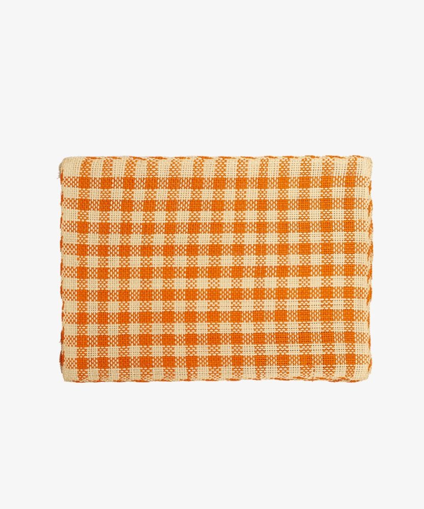 Individual rectangular - 1 unidad - BEIGE Y NARANJA