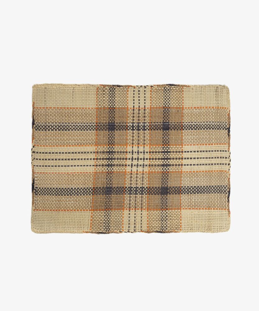 INDIVIDUAL RECTANGULAR - 1 UNI - BEIGE, NEGRO Y NARANJA