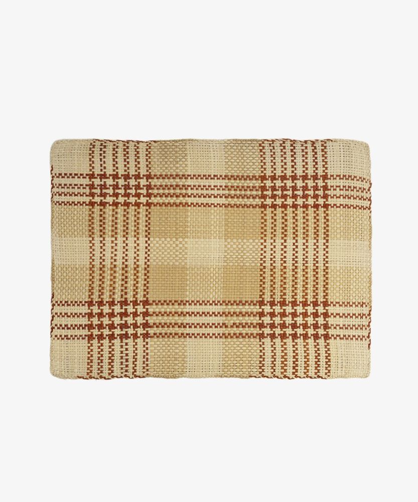 Rectangular placemat - 1 unit - BEIGE & TERRACOTA