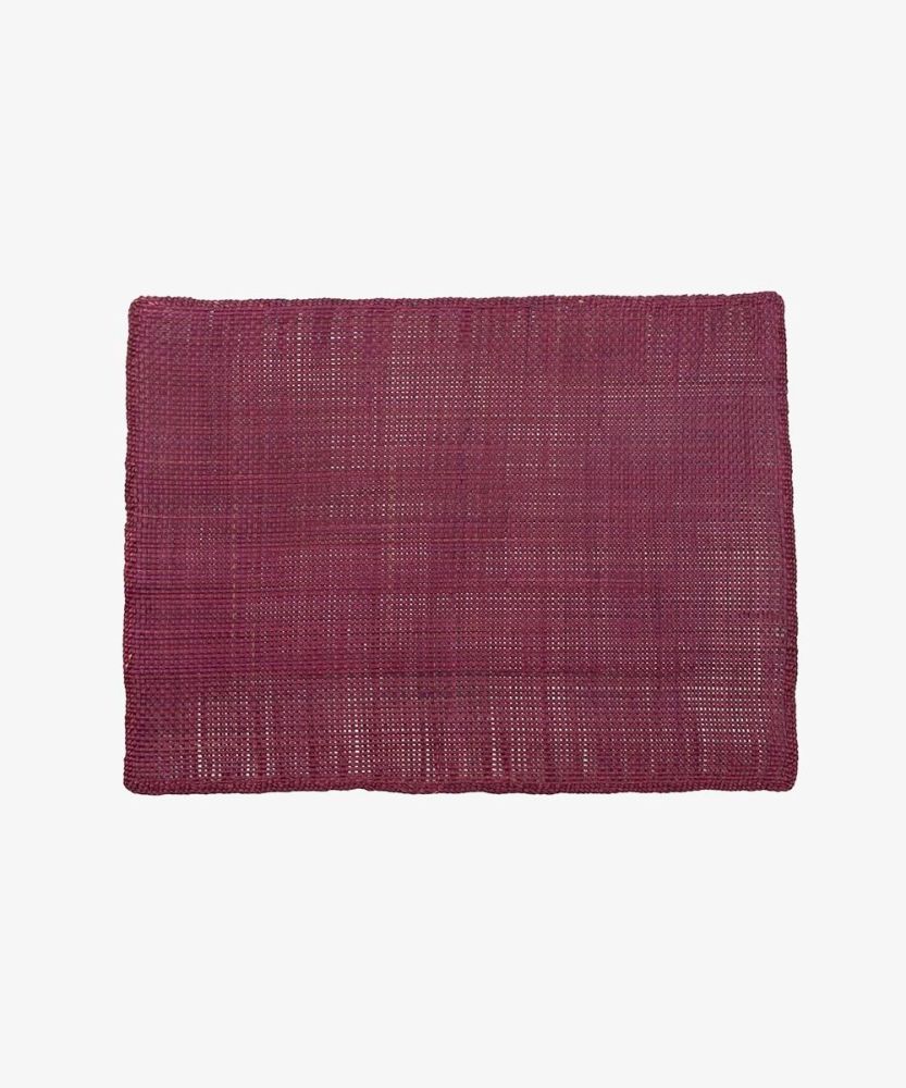 INDIVIDUAL RECTANGULAR-  1 UNIDAD - BURDEOS
