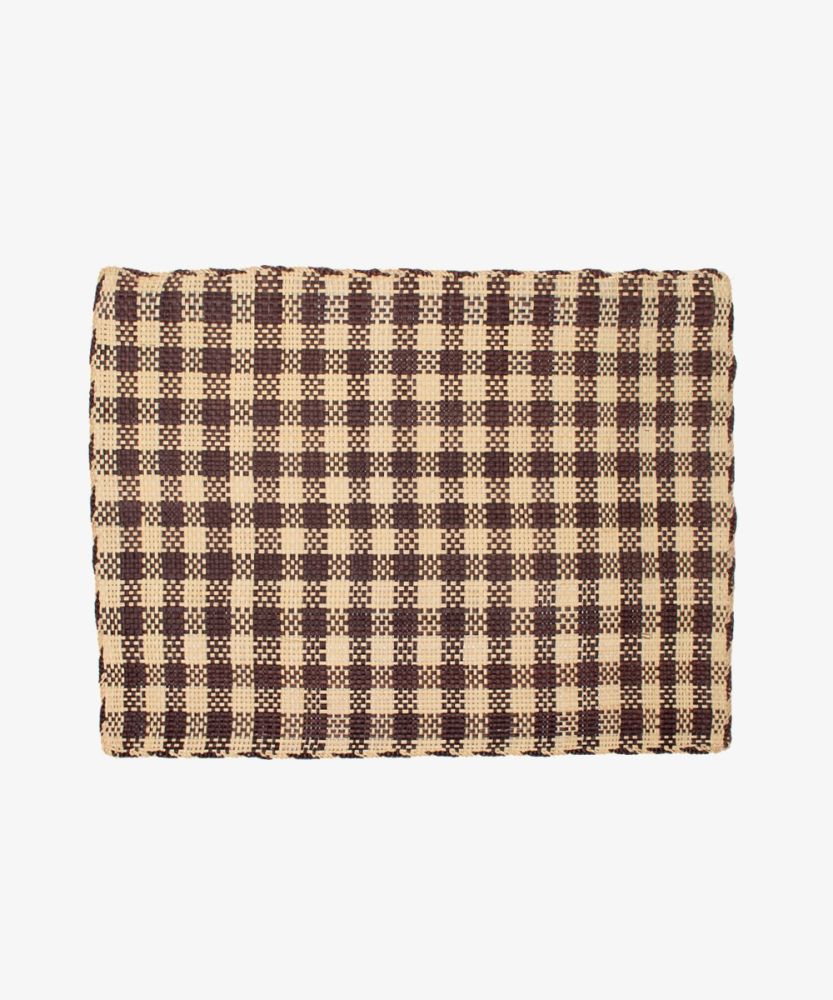 INDIVIDUAL RECTANGULAR - SET 6 - BEIGE Y MARRÓN