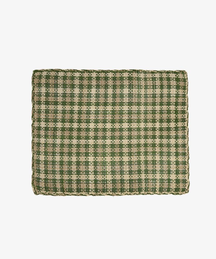 Rectangular placemat - 1 pc - GREEN & TOASTED