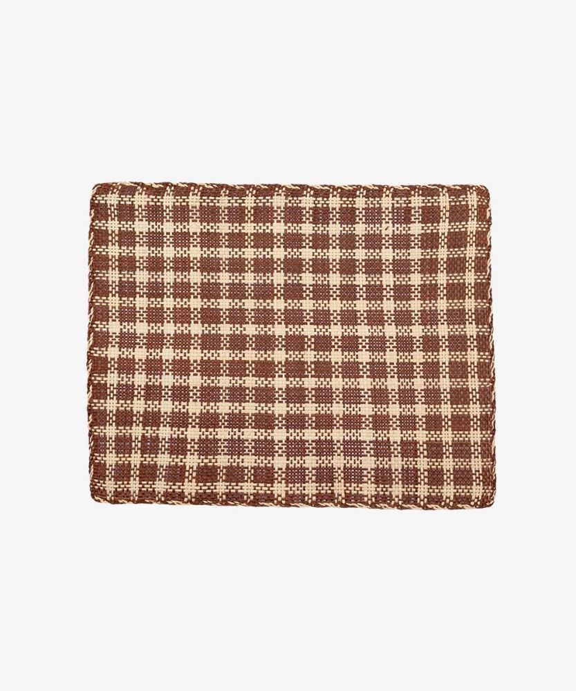 INDIVIDUAL RECTANGULAR - 1 UNIDAD- MARRÓN Y BEIGE