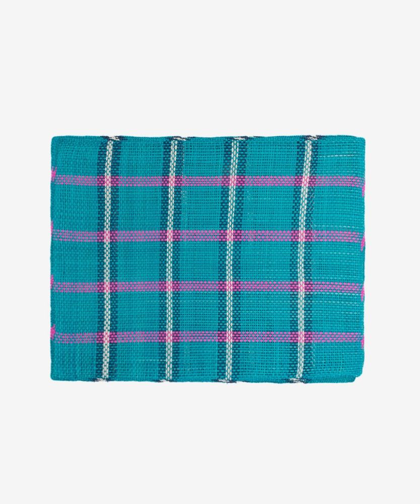 Rectangular placemat - 1 UNIT - TURQUOISE & PINK