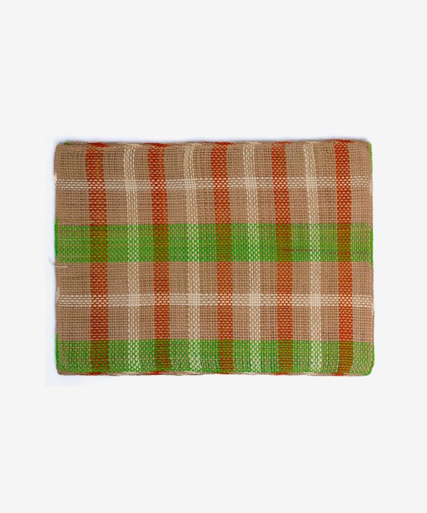 Rectangular placemat - 1 UNIT -TOAST & LIME GREEN